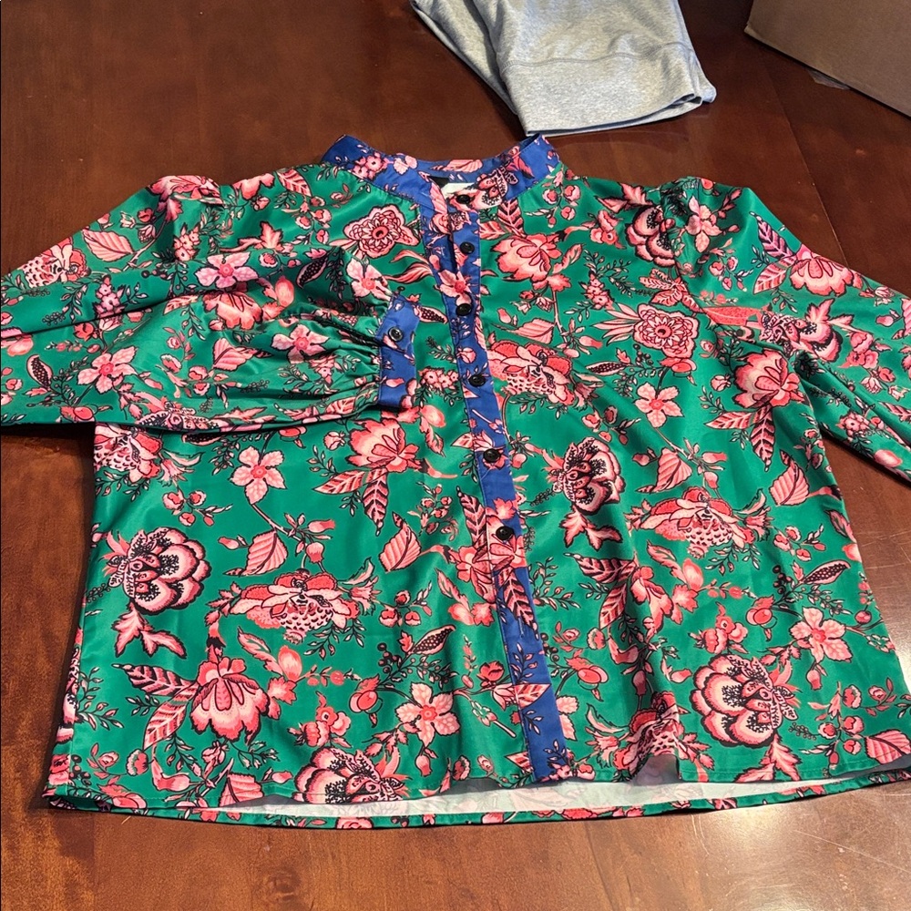 SHEIN Multicolor Floral Blouse